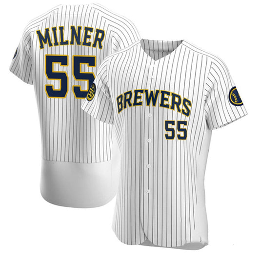 MLB Hoby Milner Milwaukee Brewers 55 Jersey