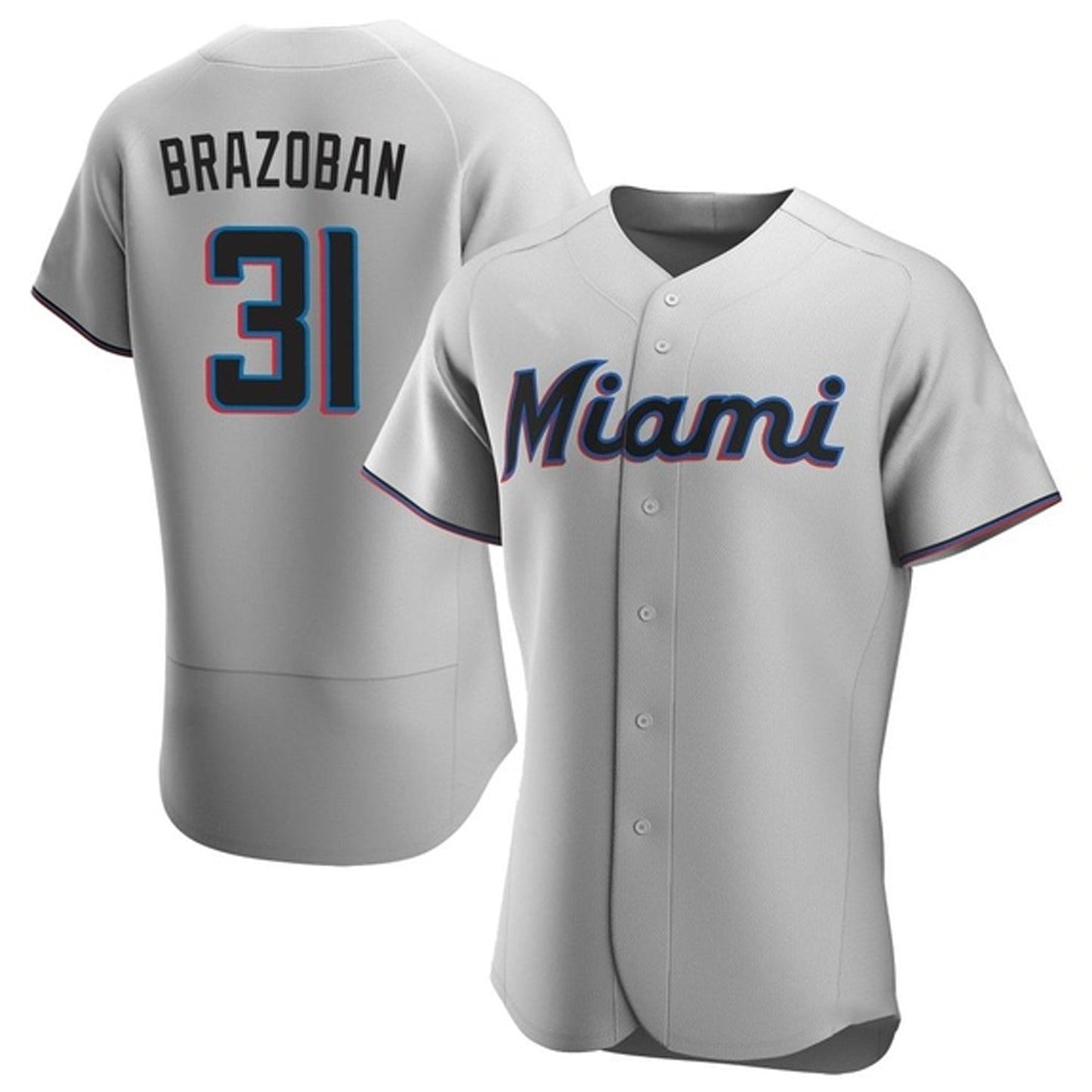 MLB Huascar Brazoban Miami Marlins 31 Jersey