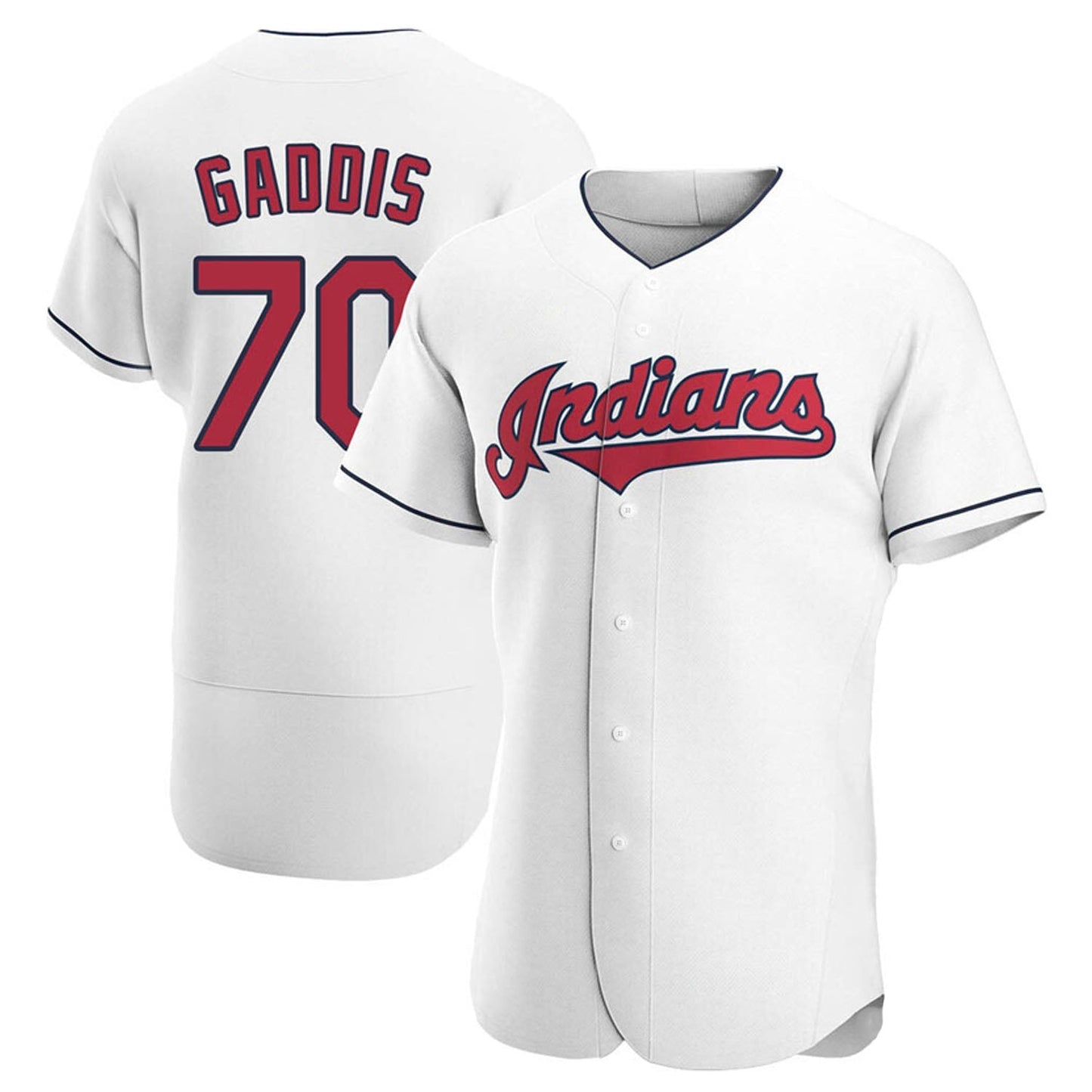 MLB Hunter Gaddis Cleveland Indians 70 Jersey