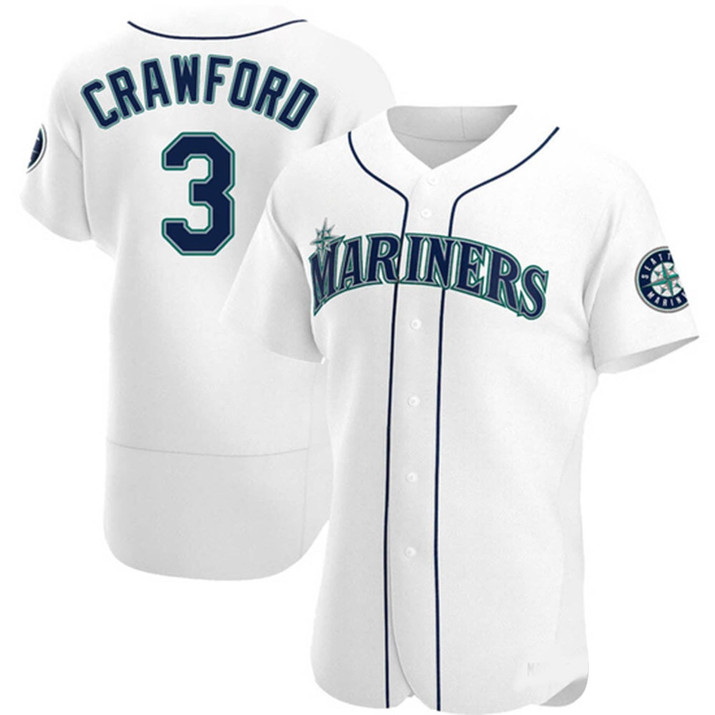 MLB J.P. Crawford Seattle Mariners 3 Jersey