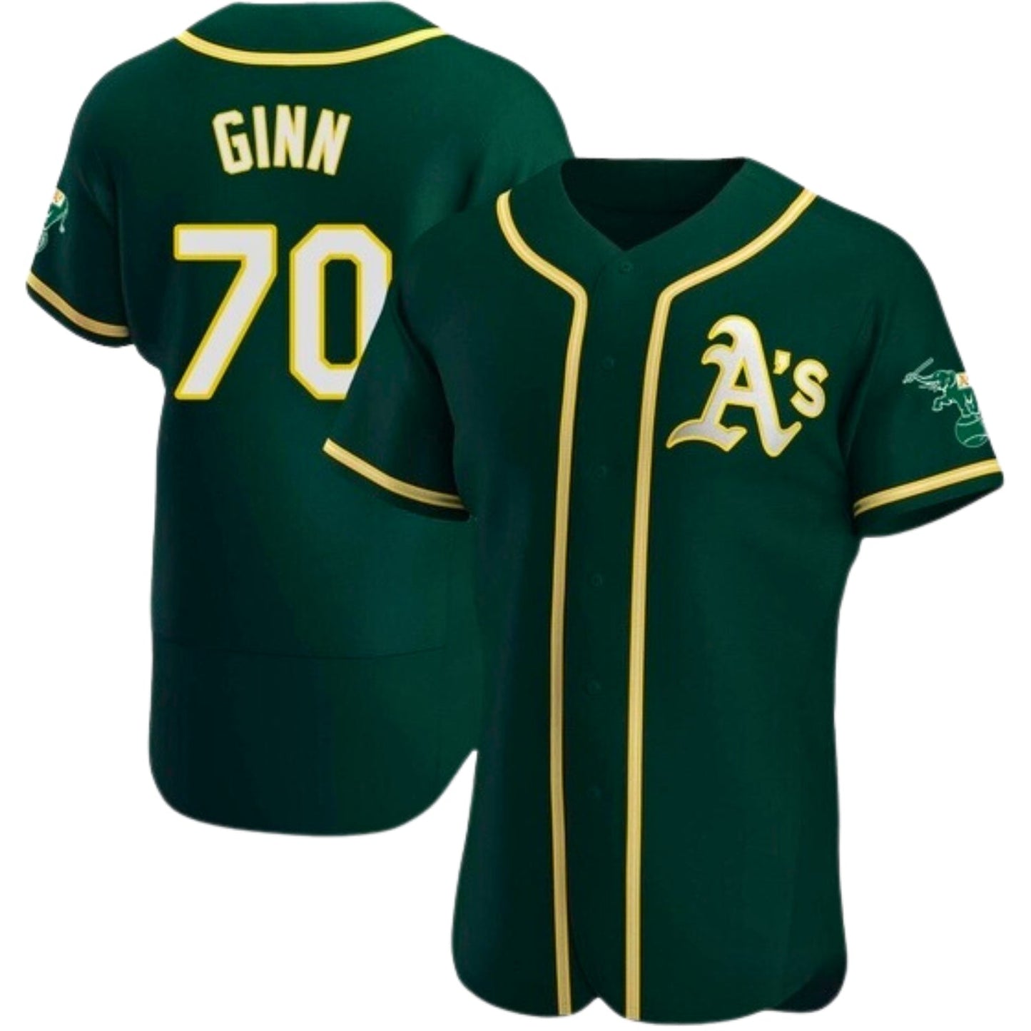 MLB J.T. Ginn Oakland Athletics 70 Jersey