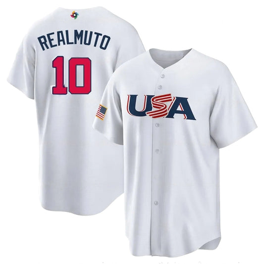 WBC J.T. Realmuto USA 10 Jersey