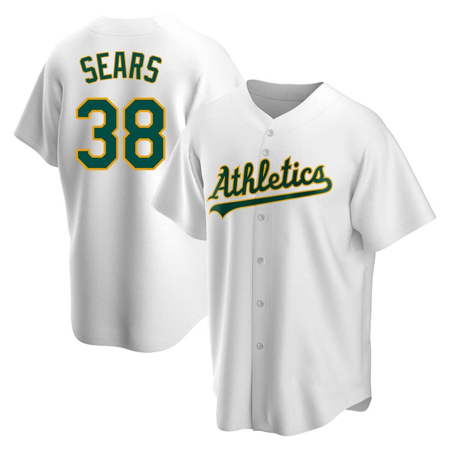 MLB JP Sears Oakland Athletics 38 Jersey