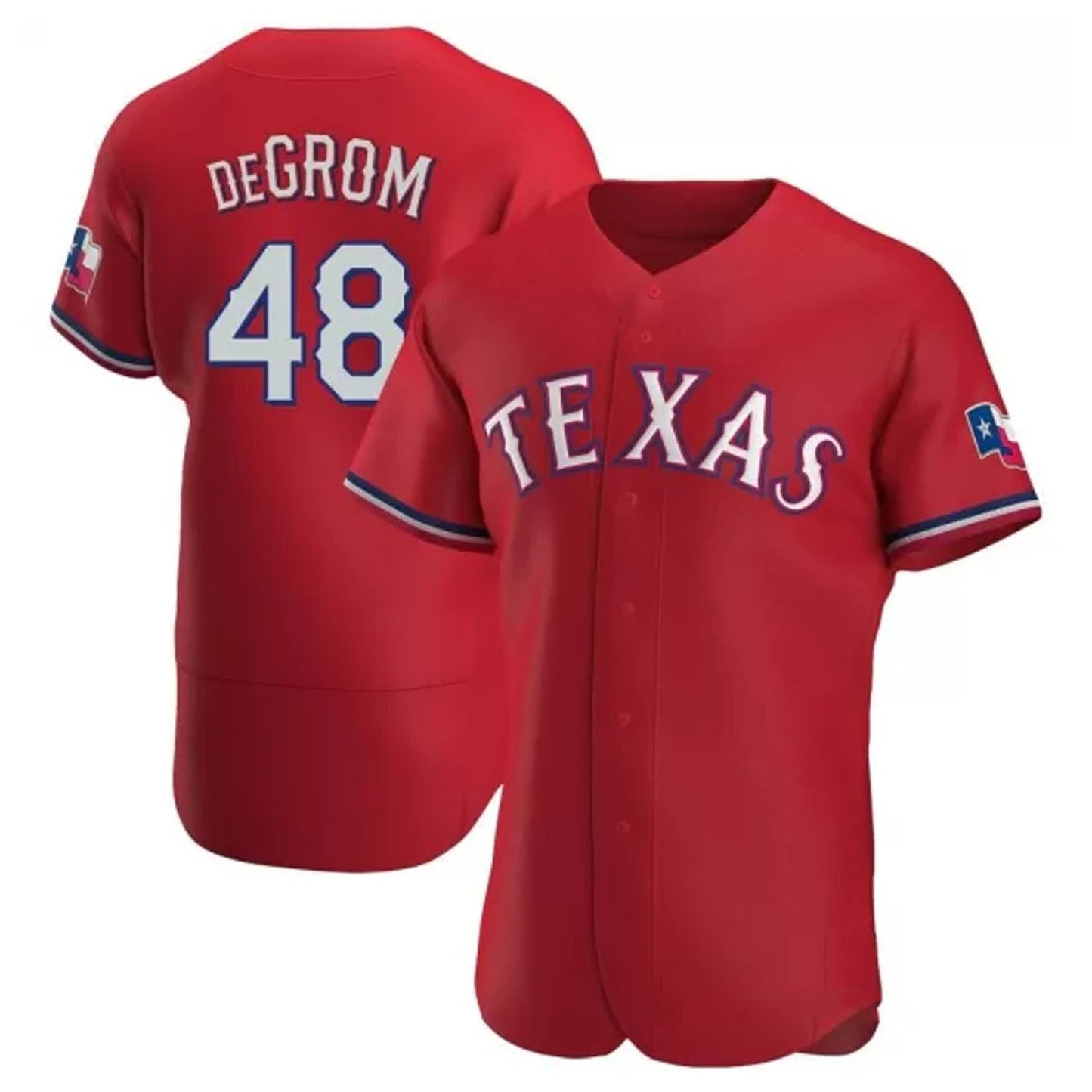 MLB Jacob deGrom Texas Rangers 48 Jersey