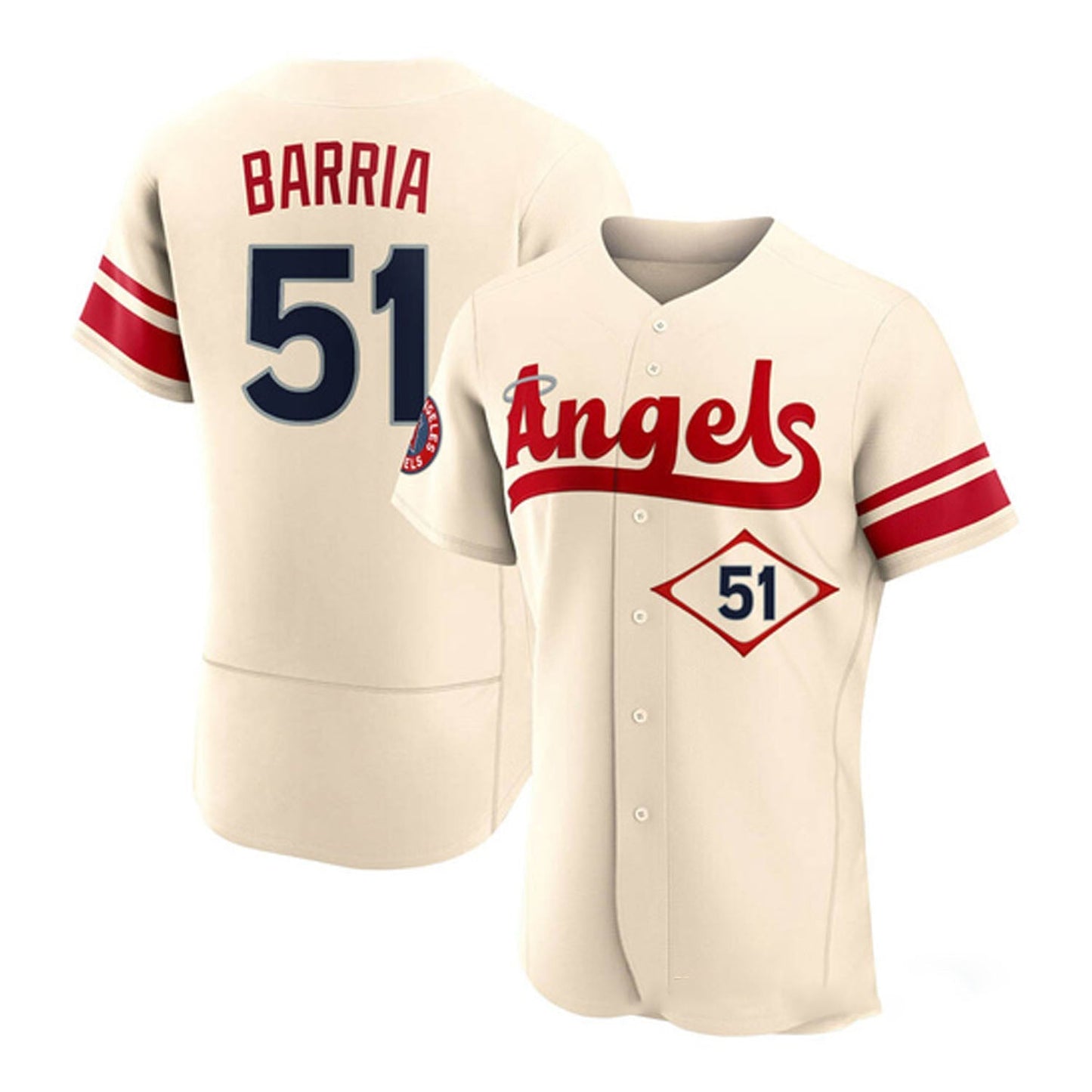 MLB Jaime Barria Los Angeles Angels 51 Jersey