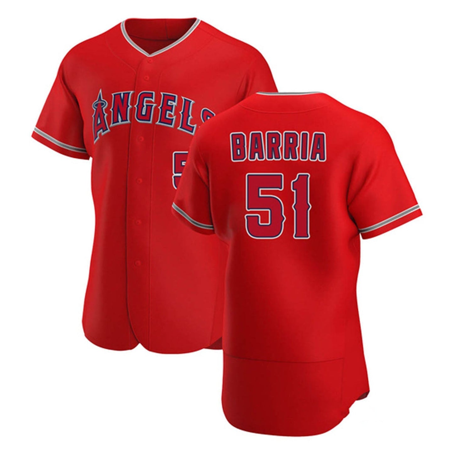 MLB Jaime Barria Los Angeles Angels 51 Jersey