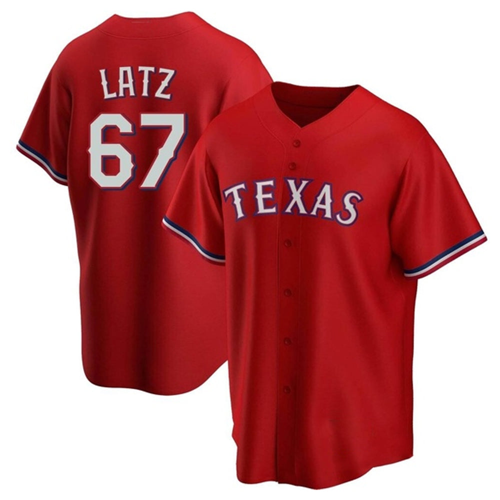 MLB Jake Latz Texas Ranger 67 Jersey