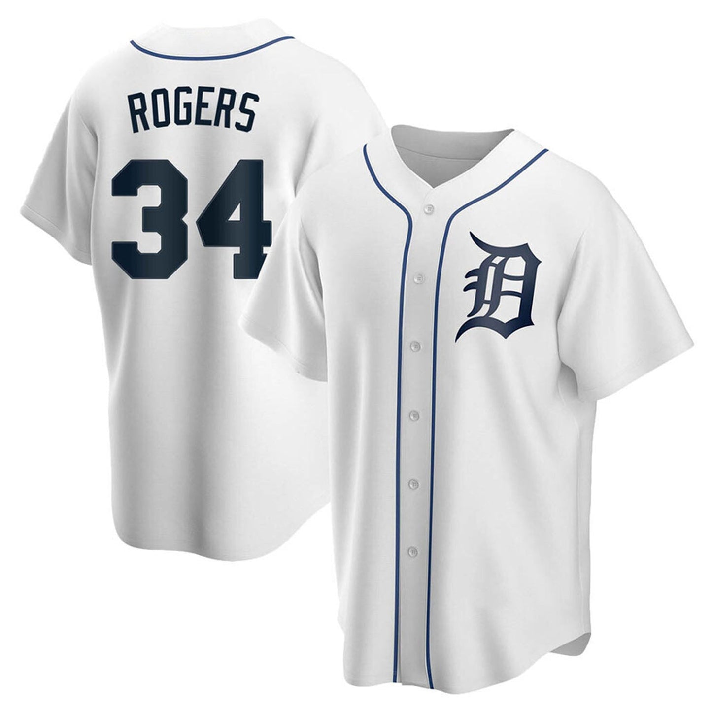 MLB Jake Rogers Detroit Tigers 34 Jersey