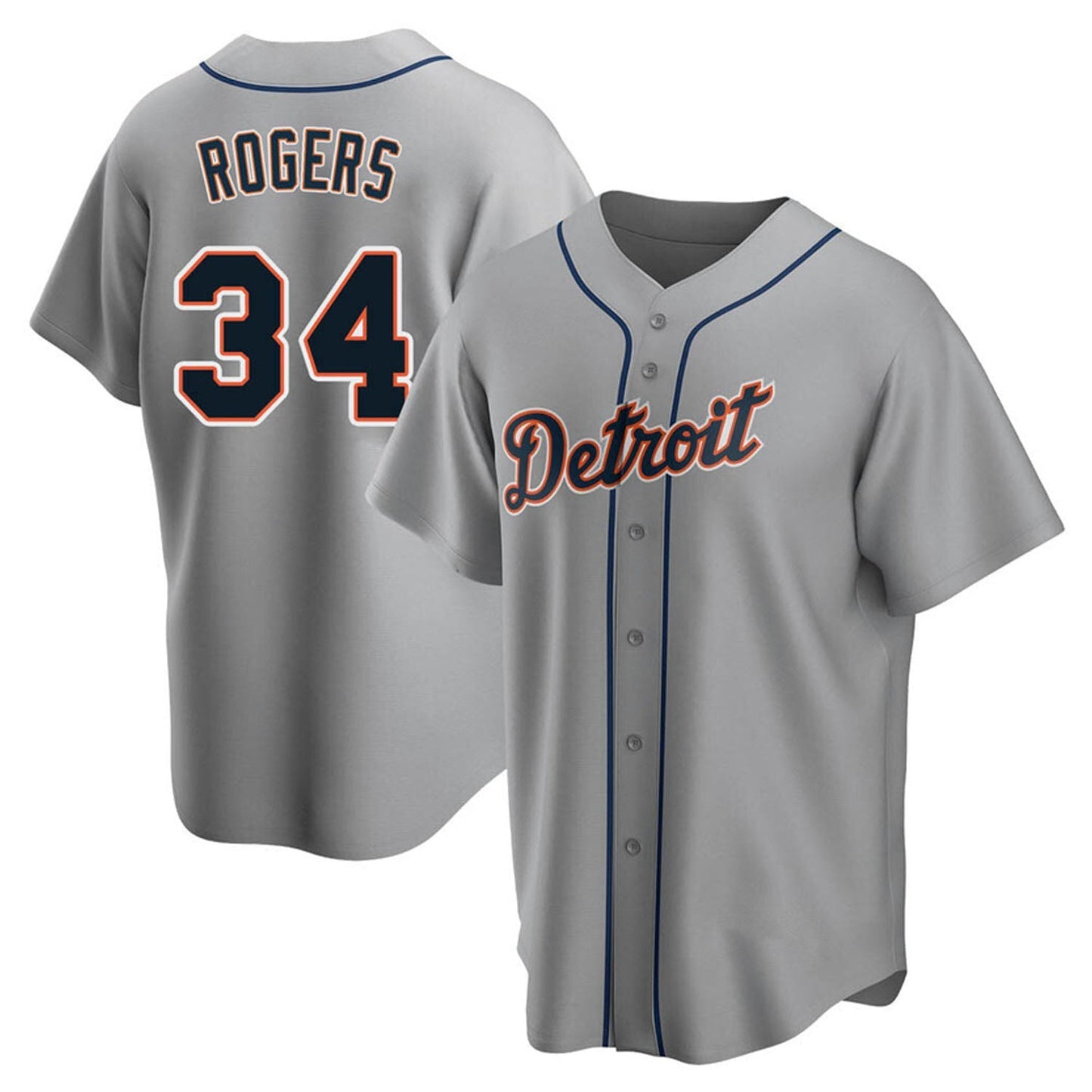 MLB Jake Rogers Detroit Tigers 34 Jersey