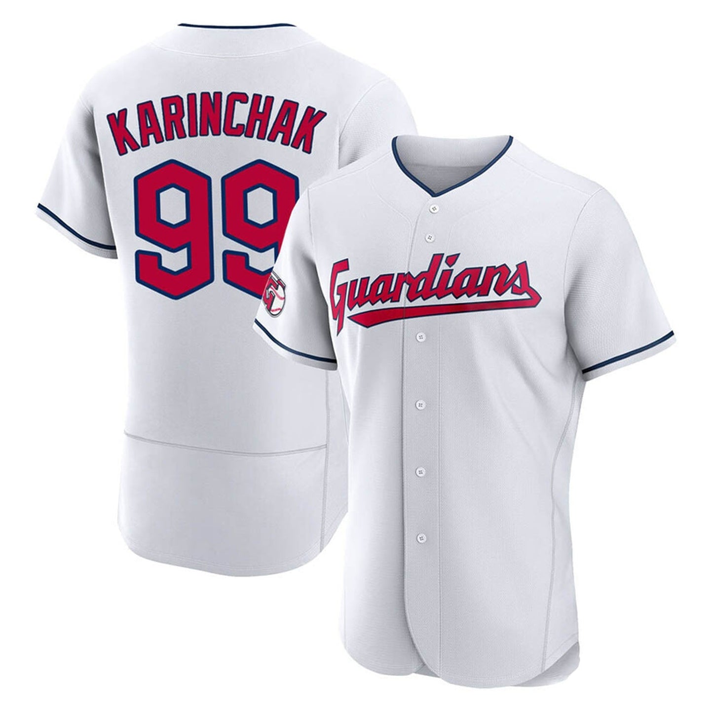 MLB James Karinchak Cleveland Indians 99 Jersey