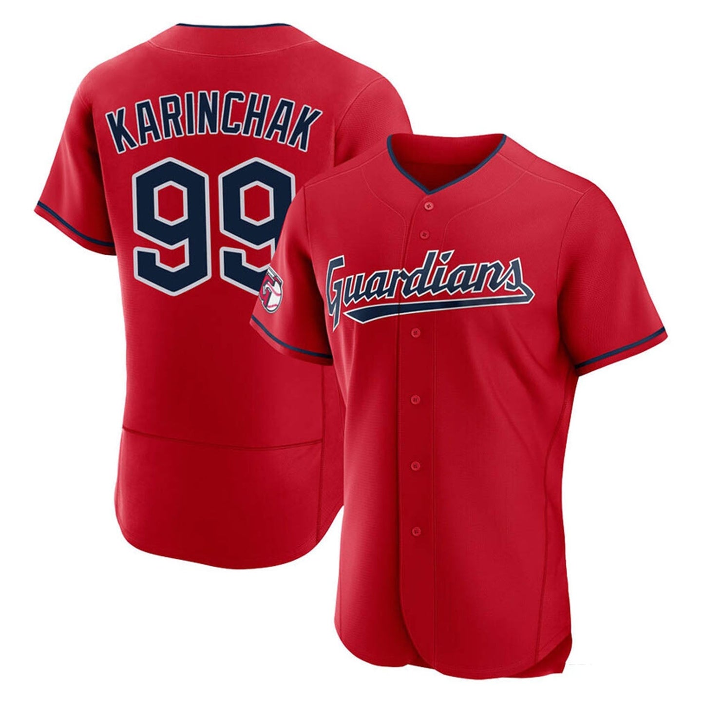 MLB James Karinchak Cleveland Indians 99 Jersey