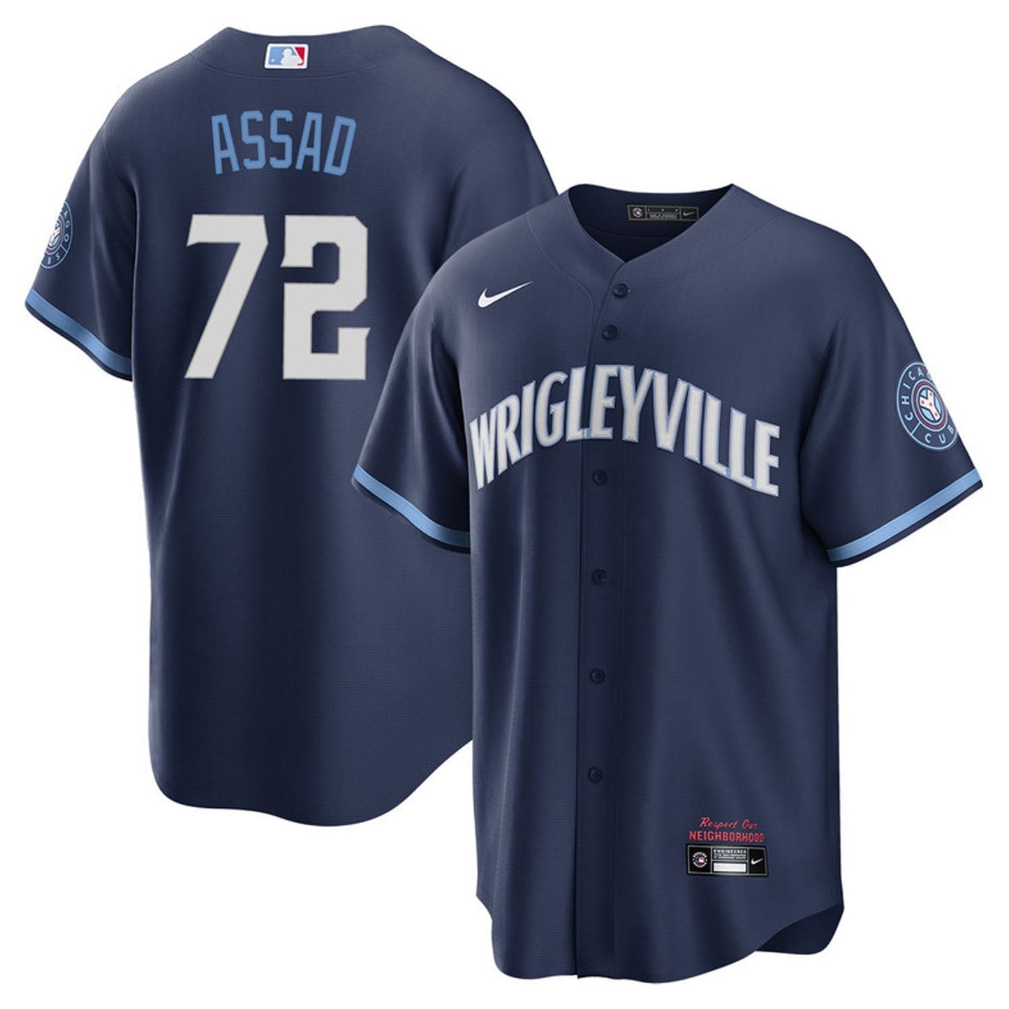 MLB Javier Assad Chicago Cubs 72 Jersey