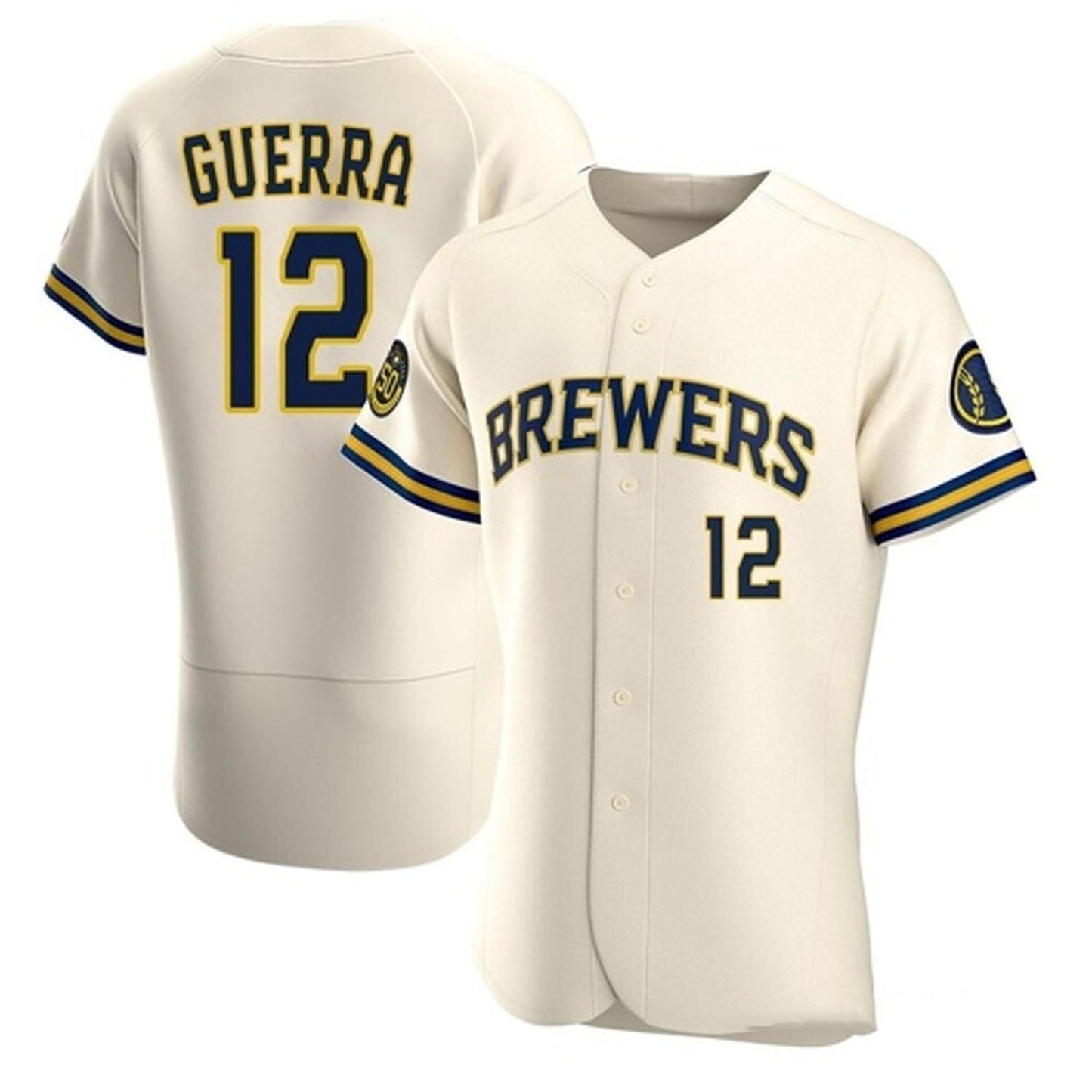 MLB Javy Guerra Milwaukee Brewers 12 Jersey