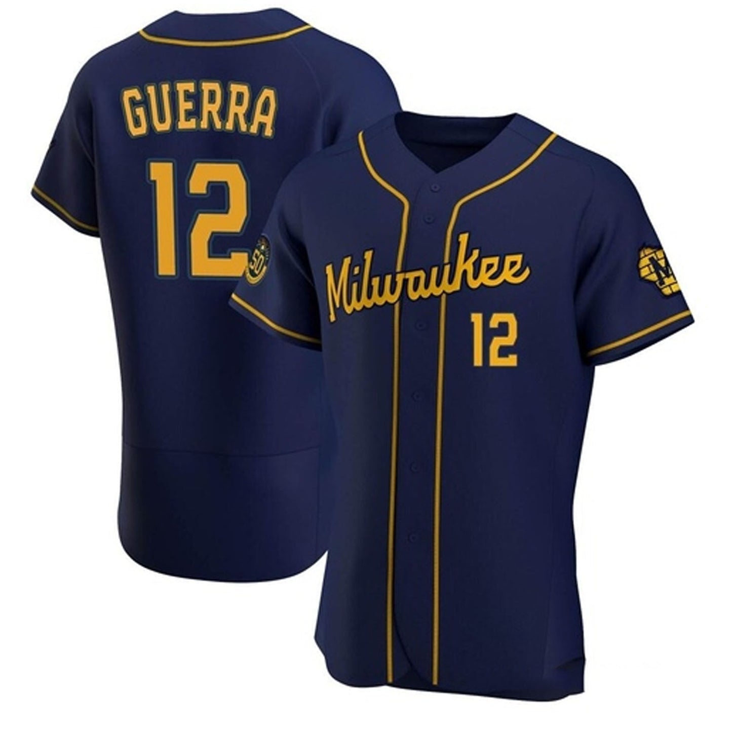 MLB Javy Guerra Milwaukee Brewers 12 Jersey