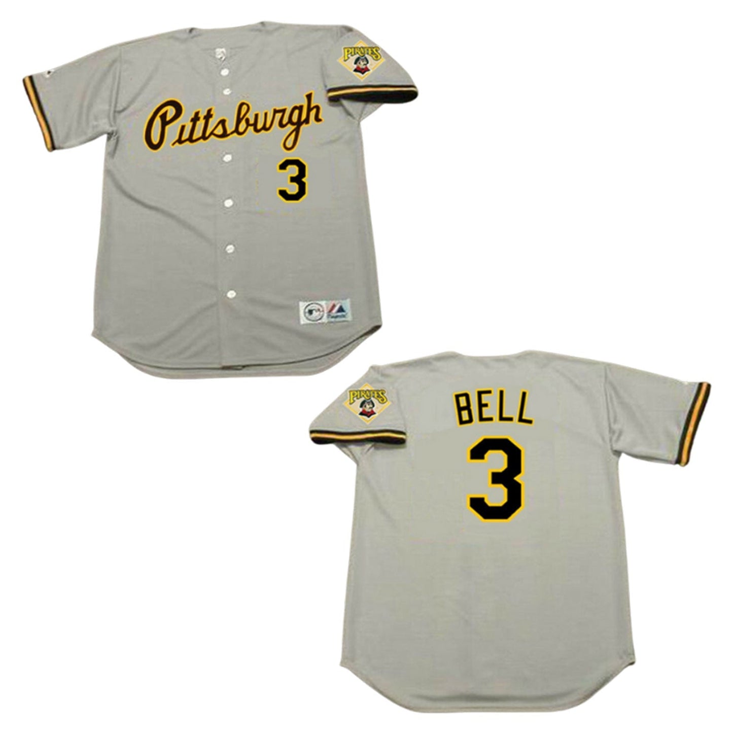 MLB Jay Bell Pittsburgh Pirates 3 Jersey