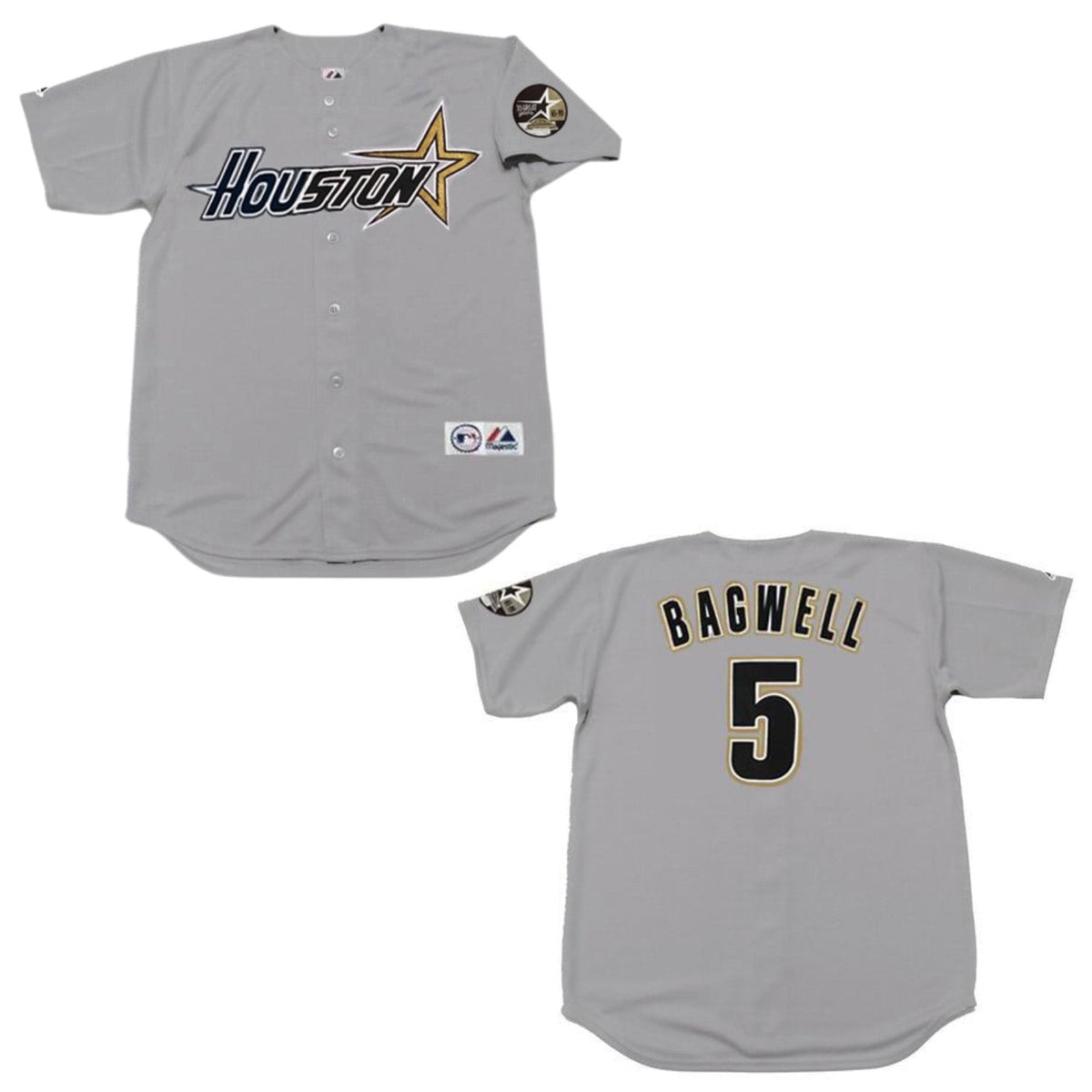 Full jersey front view with Astros colors
