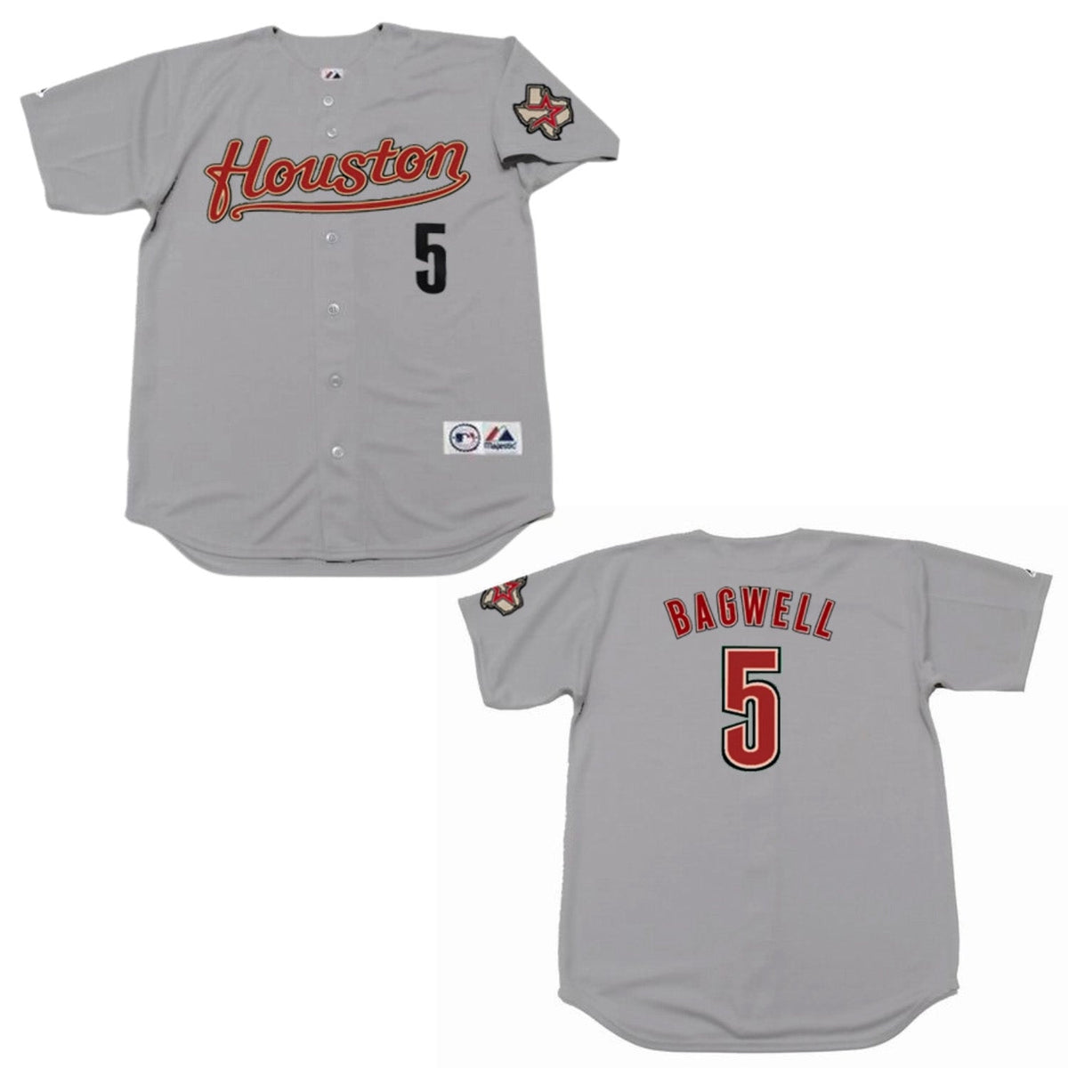 Side view of Jeff Bagwell jersey