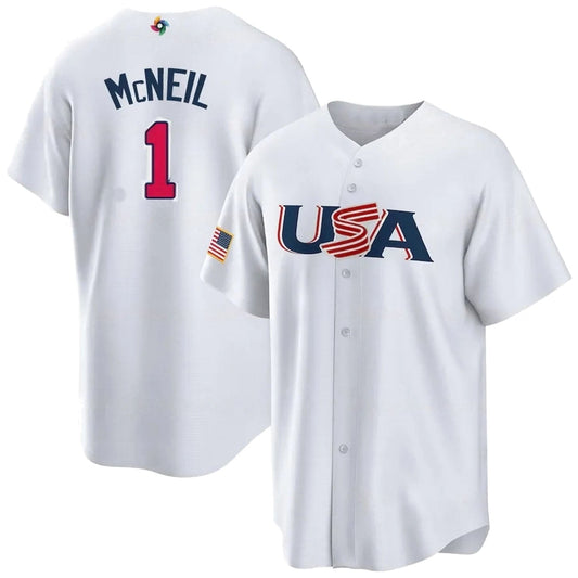 WBC Jeff McNeil USA 1 Jersey