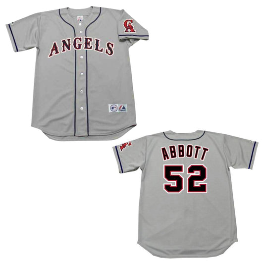 MLB Jim Abbott California Angels 52 Jersey