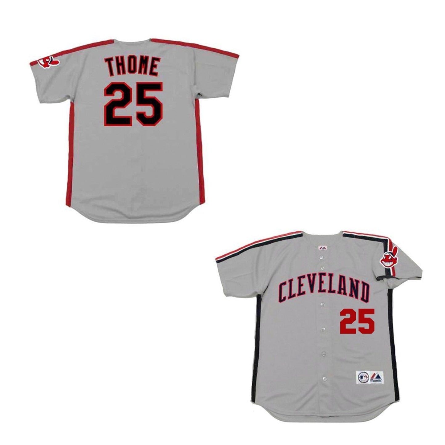 MLB Jim Thome Cleveland Indians 25 Jersey