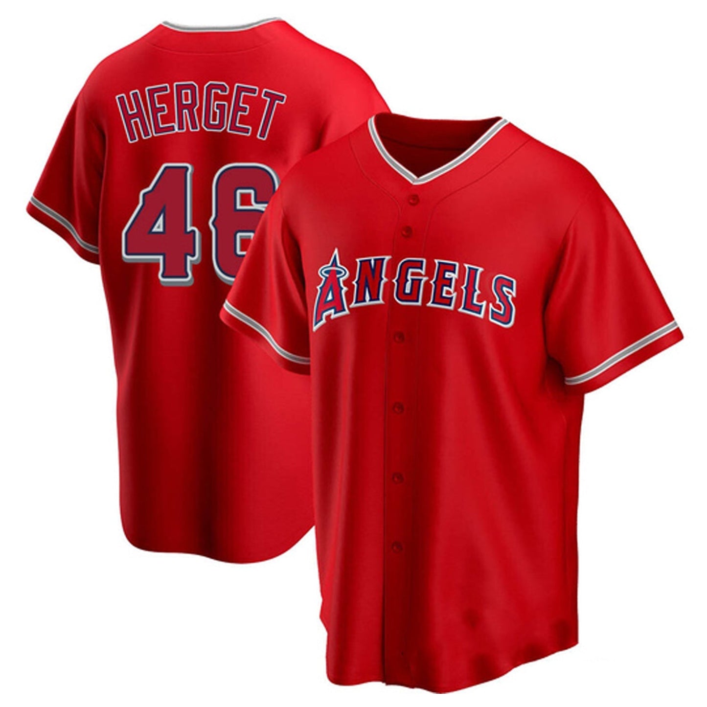 MLB Jimmy Herget Los Angeles Angels 46 Jersey