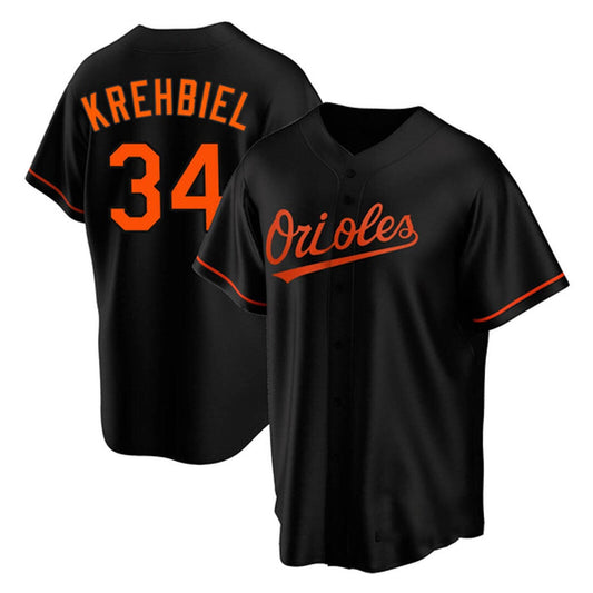 MLB Joey Krehbiel Baltimore Orioles 34 Jersey