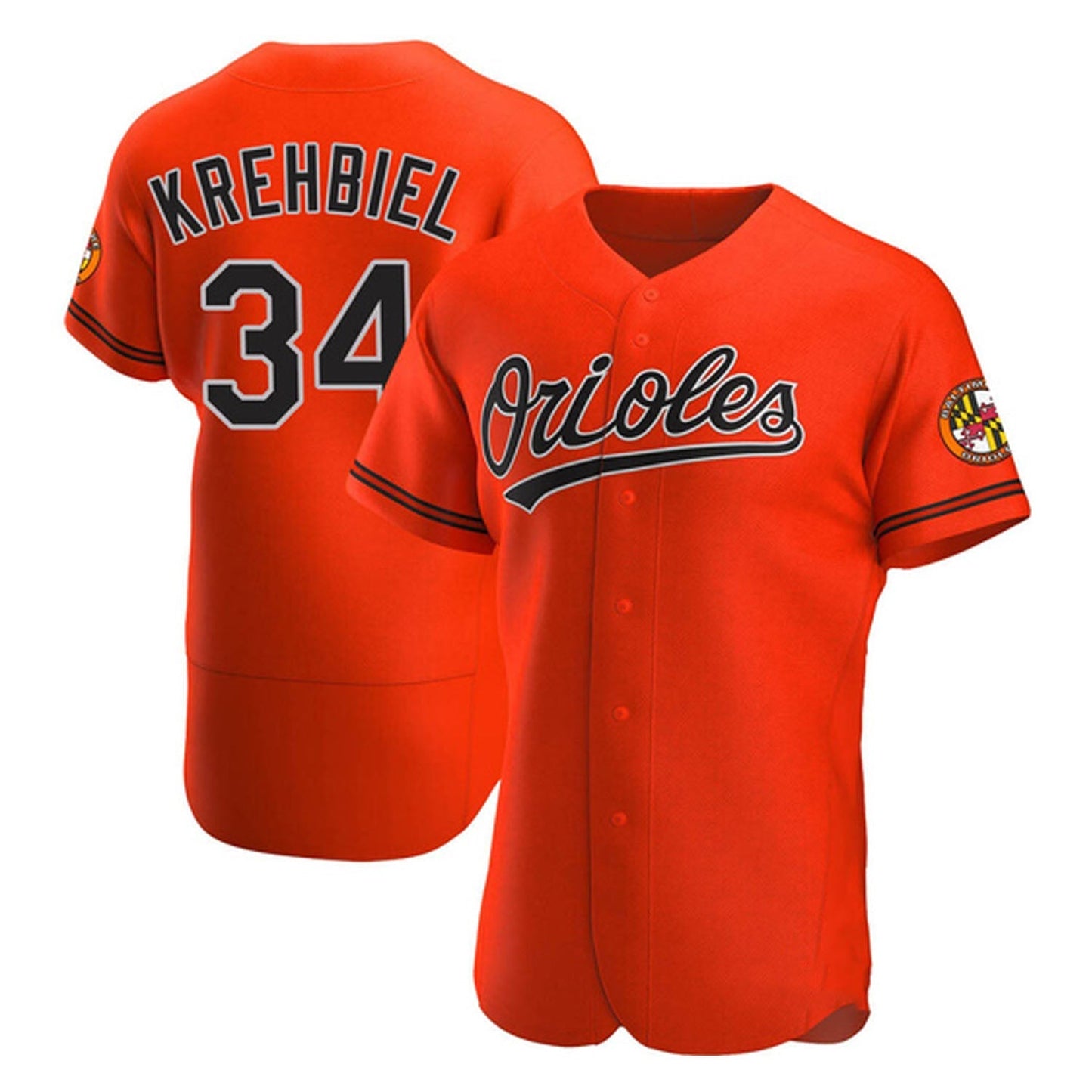 MLB Joey Krehbiel Baltimore Orioles 34 Jersey