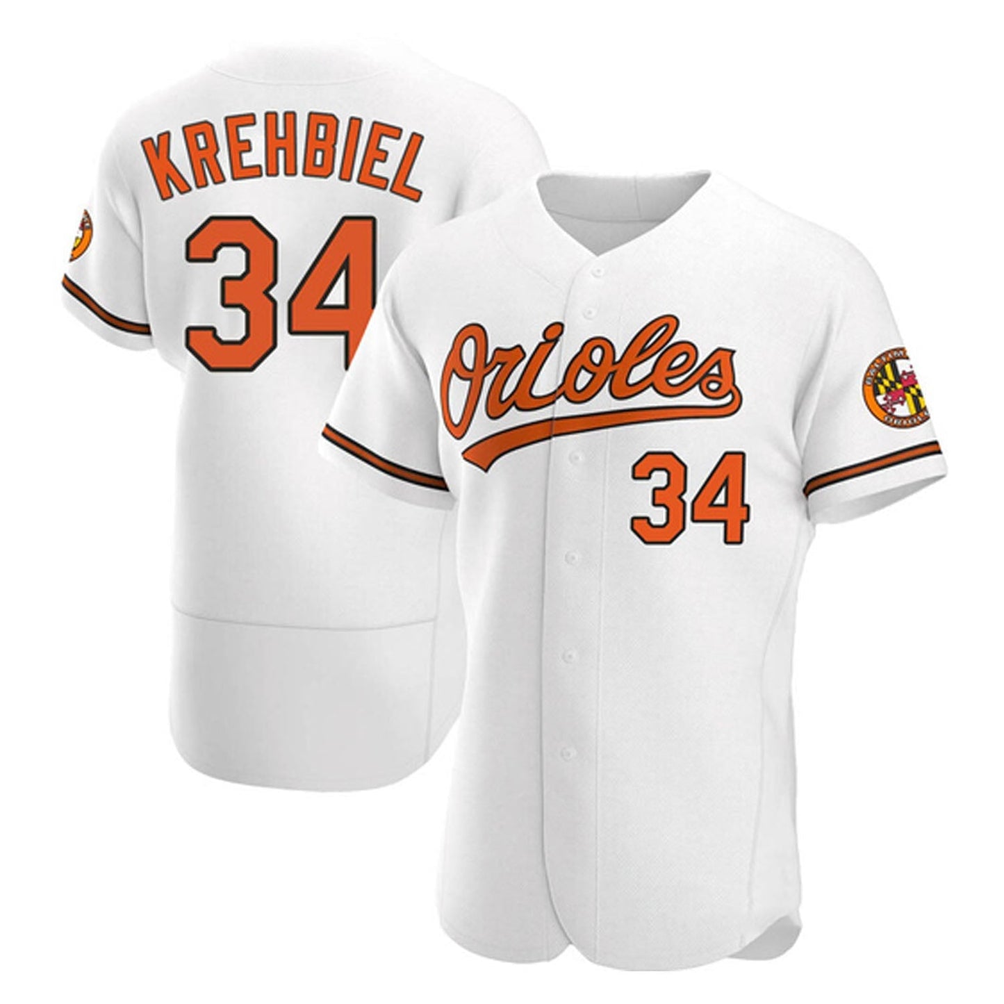 MLB Joey Krehbiel Baltimore Orioles 34 Jersey