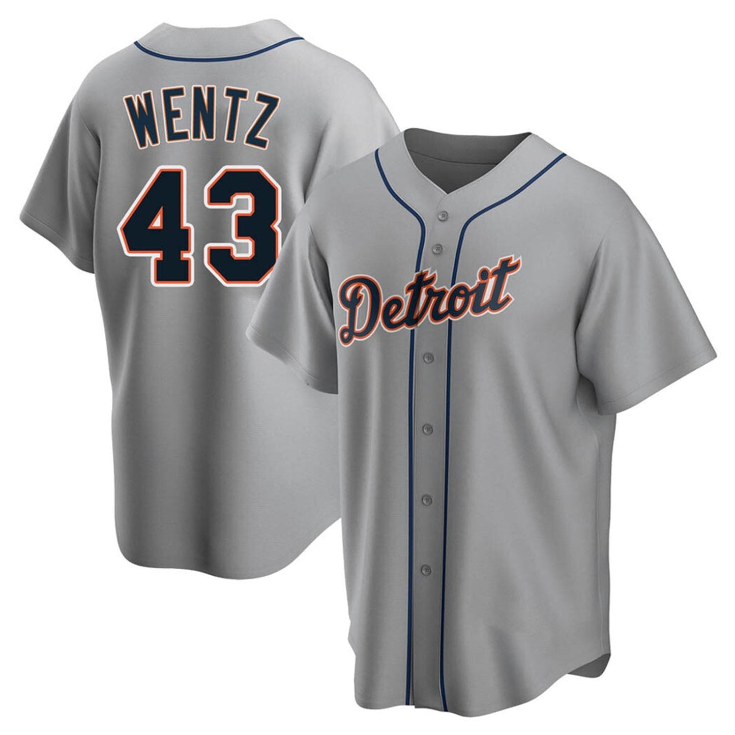 MLB Joey Wentz Detroit Tigers 43 Jersey