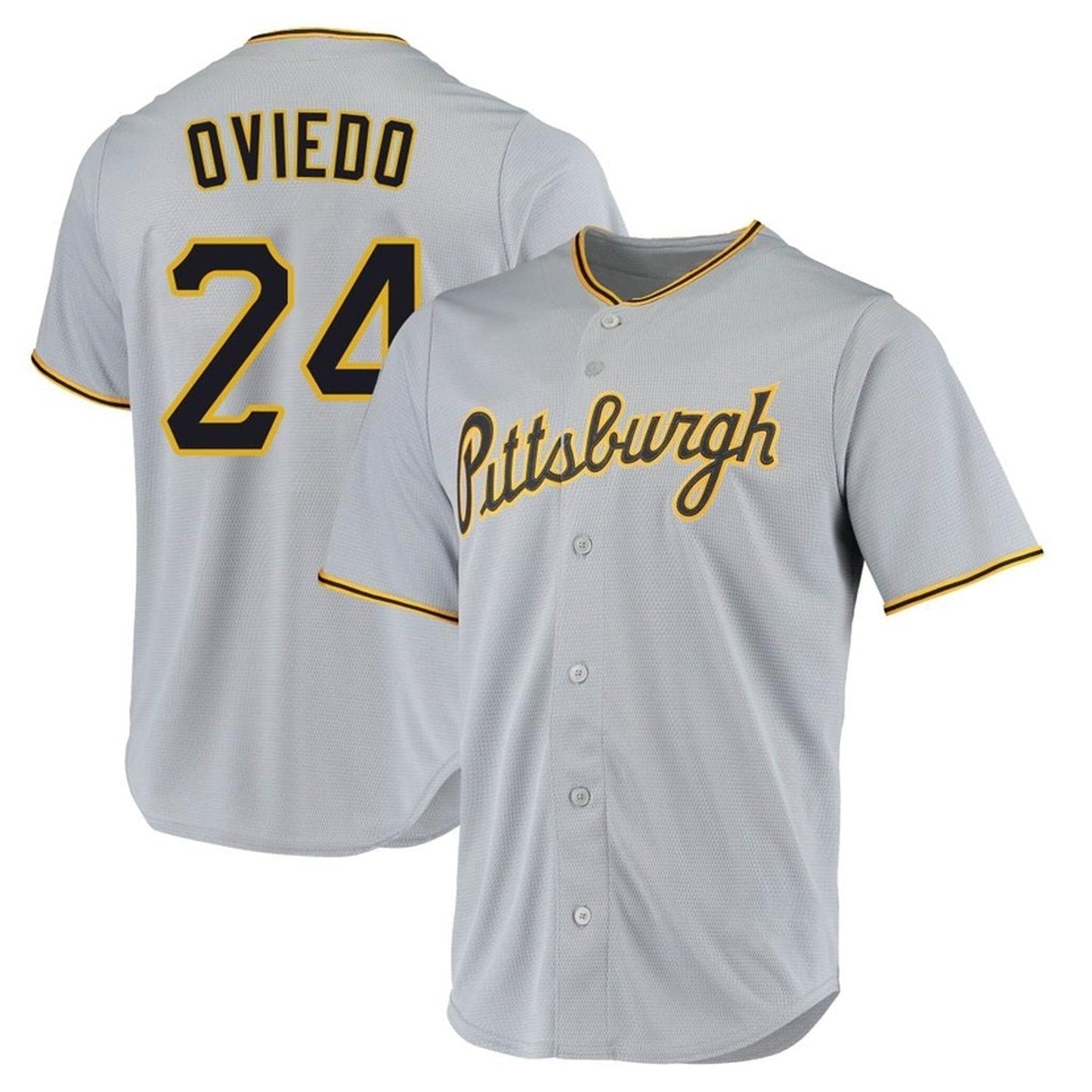 MLB Johan Oviedo Pittsburgh Pirates 24 Jersey