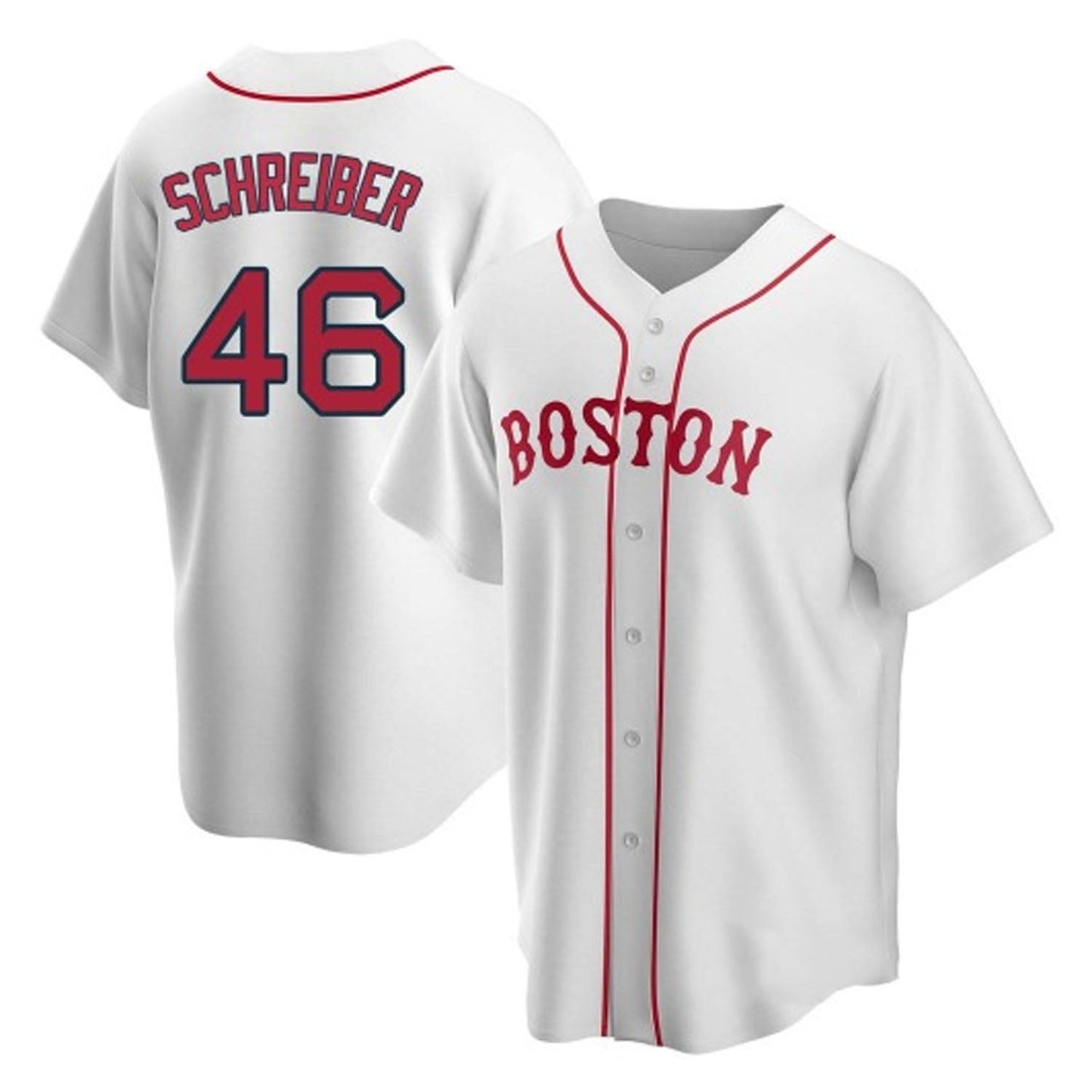 MLB John Schreiber Boston Red Sox 46 Jersey