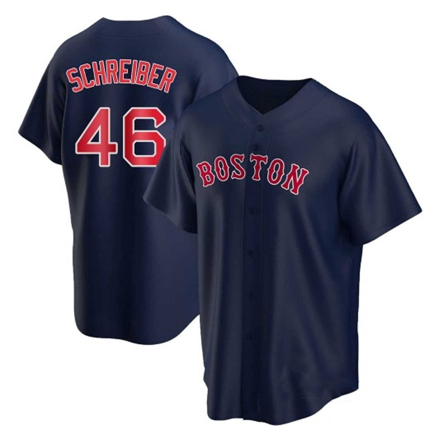 MLB John Schreiber Boston Red Sox 46 Jersey