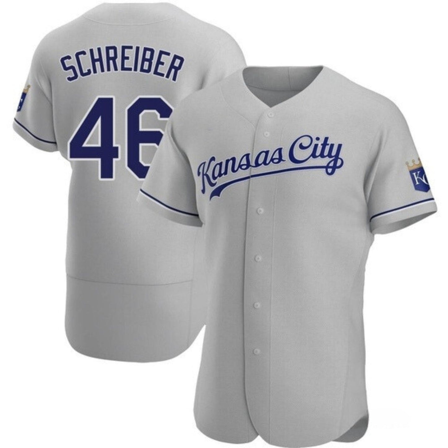 MLB John Schreiber Kansas City Royals 46 Jersey