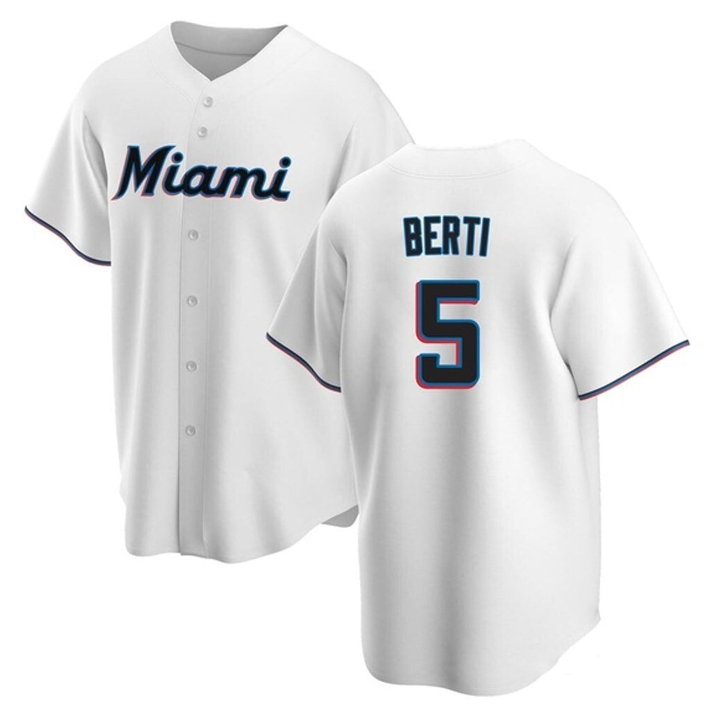 MLB Jon Berti Miami Marlins 5 Jersey