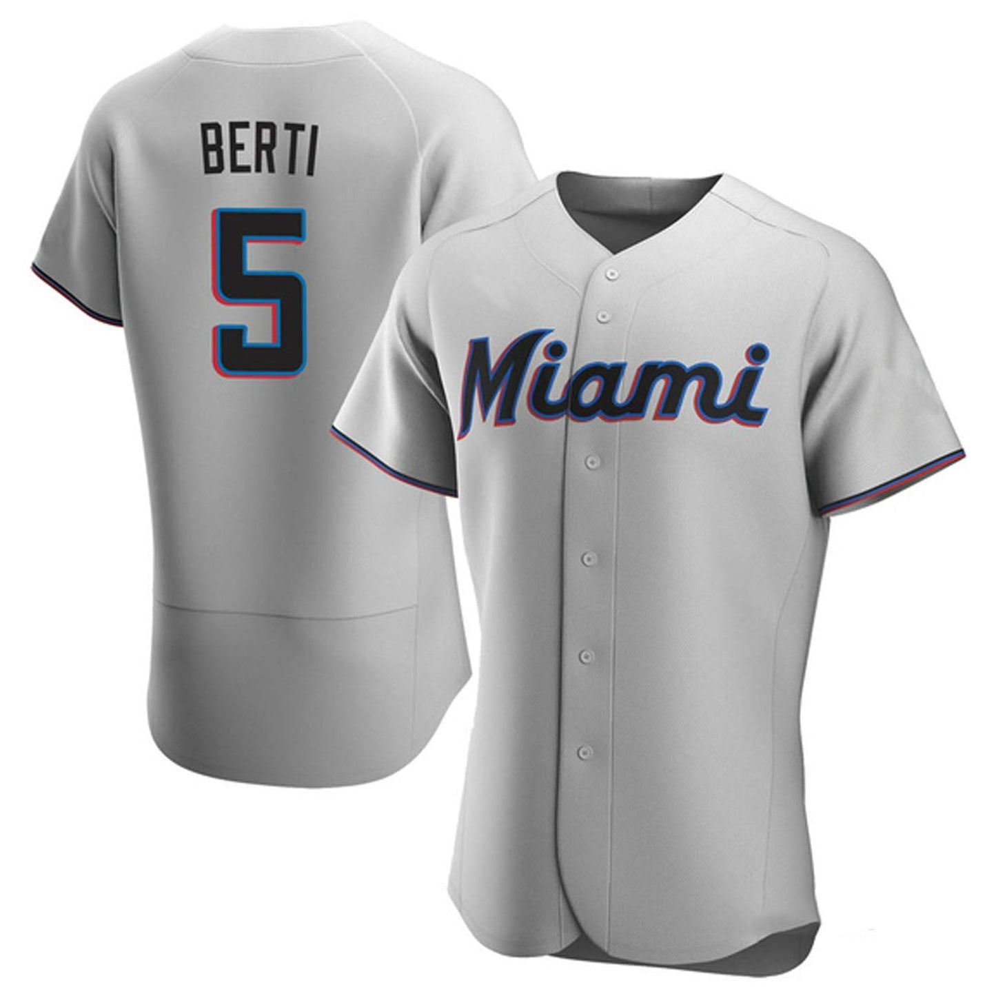 MLB Jon Berti Miami Marlins 5 Jersey