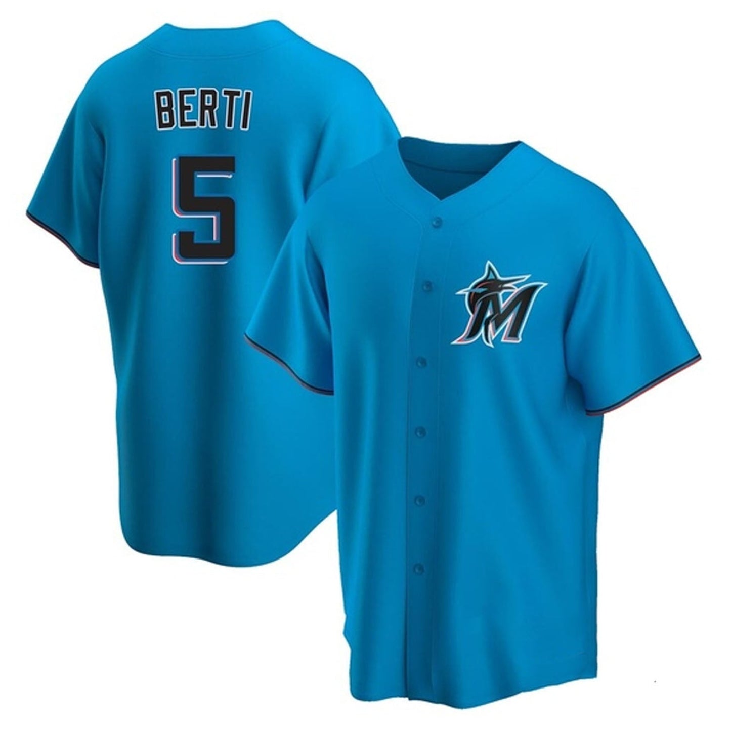 MLB Jon Berti Miami Marlins 5 Jersey