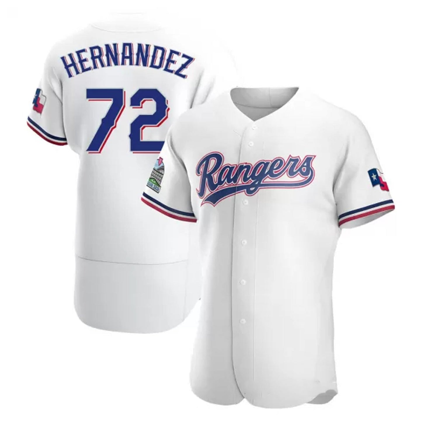 MLB Jonathan Hernandez Texas Rangers 72 Jersey