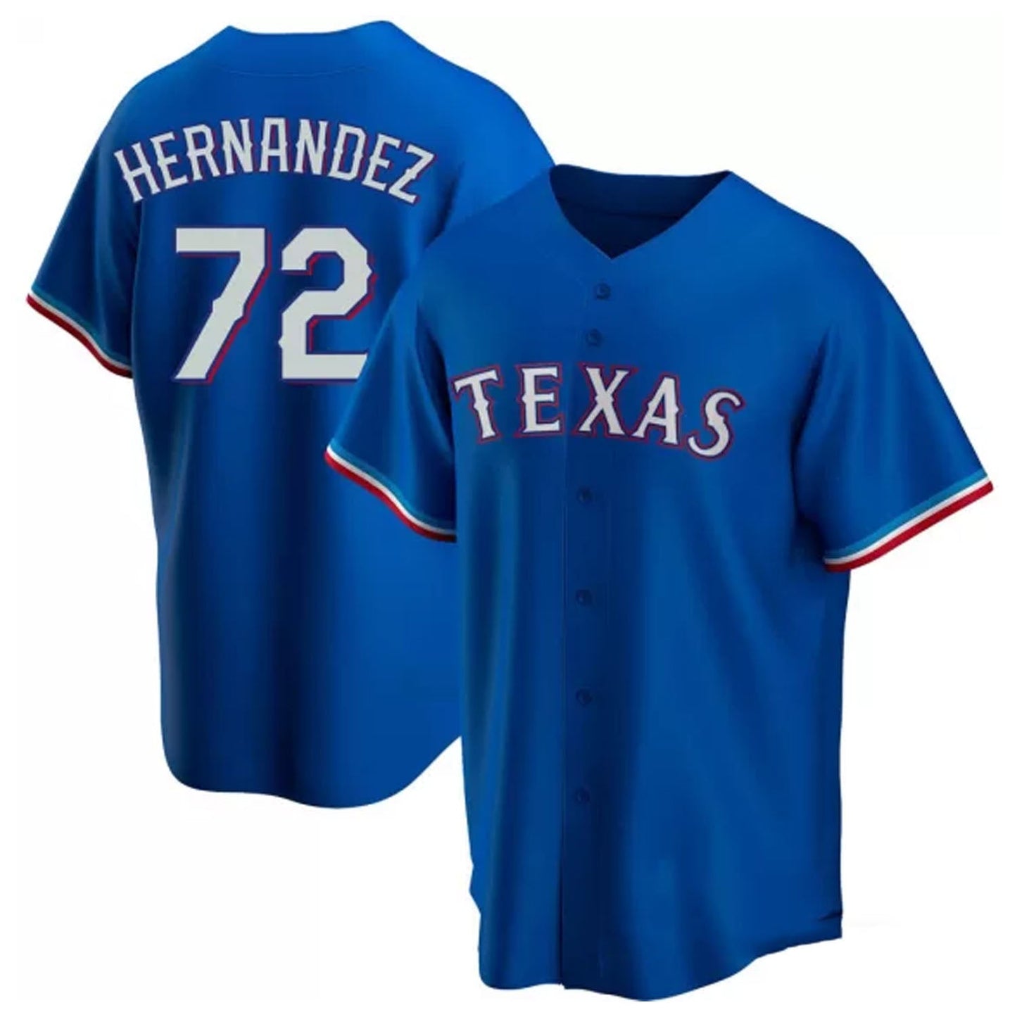 MLB Jonathan Hernandez Texas Rangers 72 Jersey