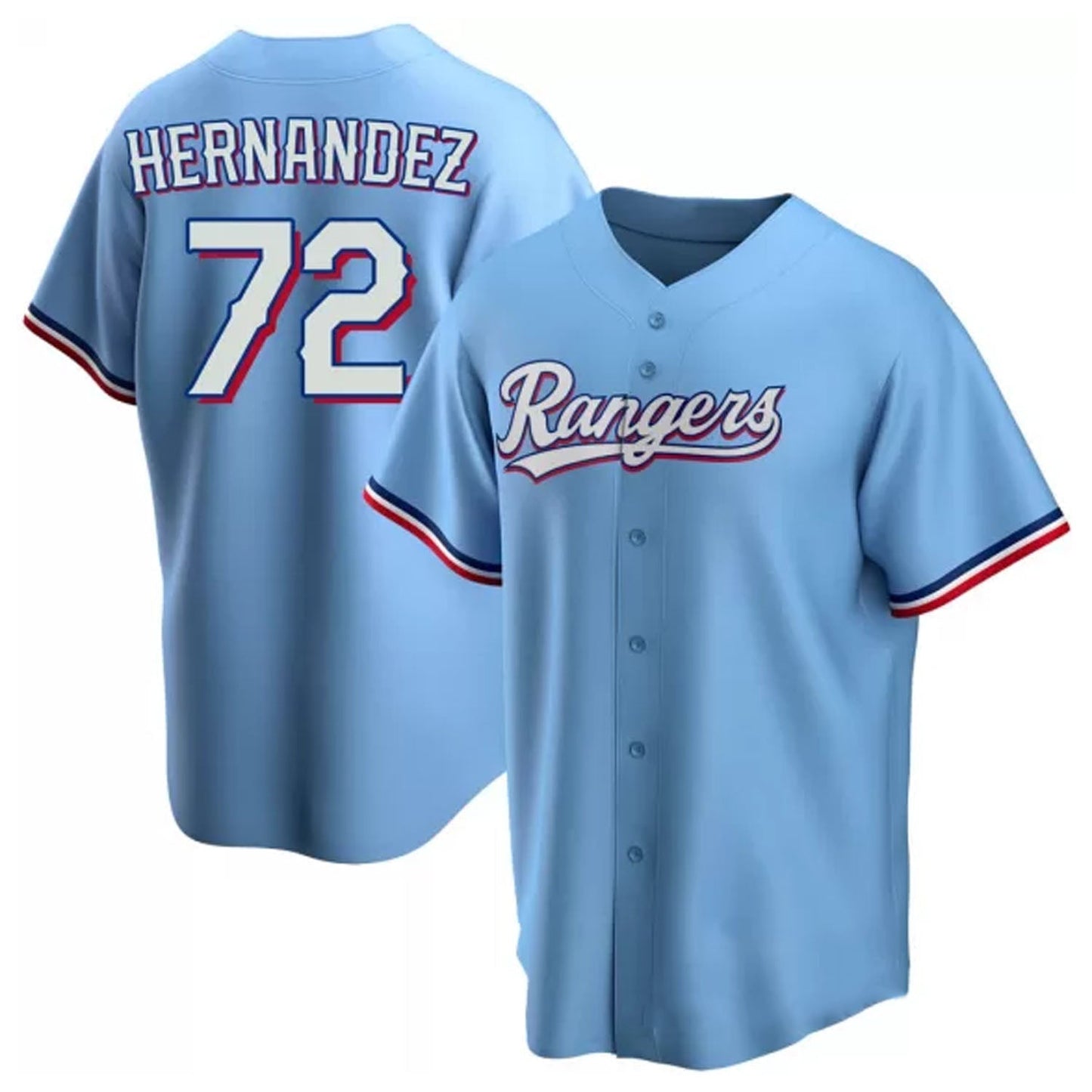 MLB Jonathan Hernandez Texas Rangers 72 Jersey