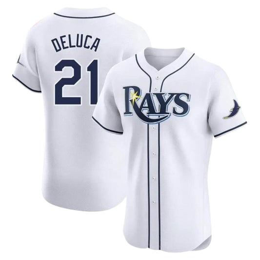 MLB Jonny Deluca Tampa Bay Rays 21 Jersey