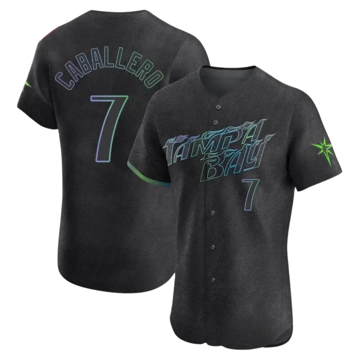 MLB Jose Caballero Tampa Bay Rays 7 Jersey