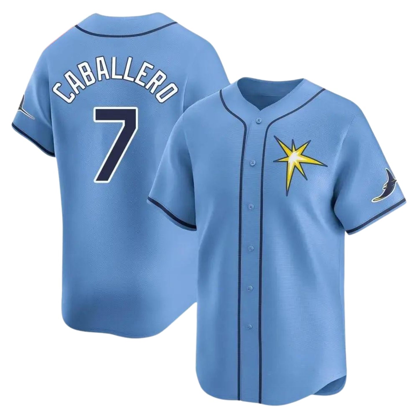 Jose Caballero Tampa Bay Rays 7 Jersey