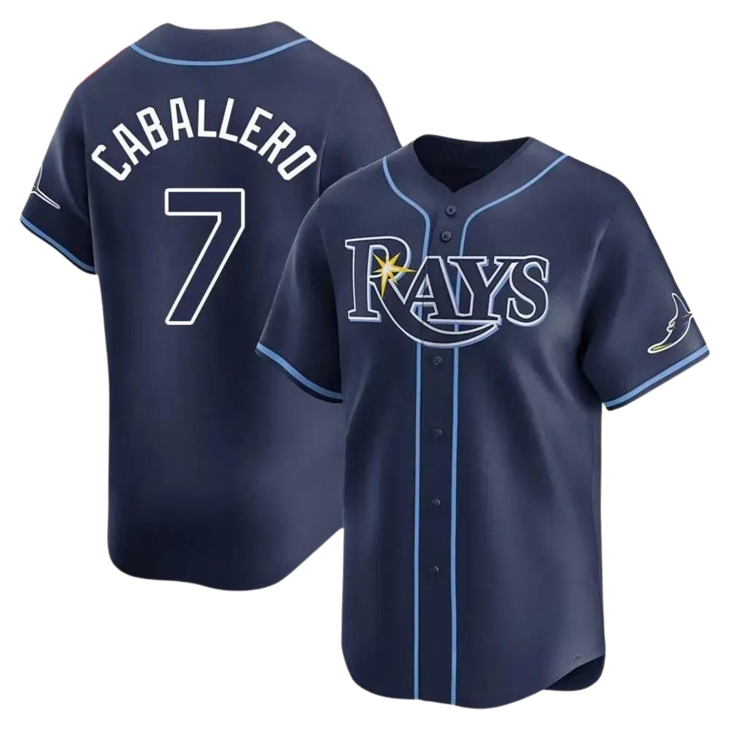 MLB Jose Caballero Tampa Bay Rays 7 Jersey