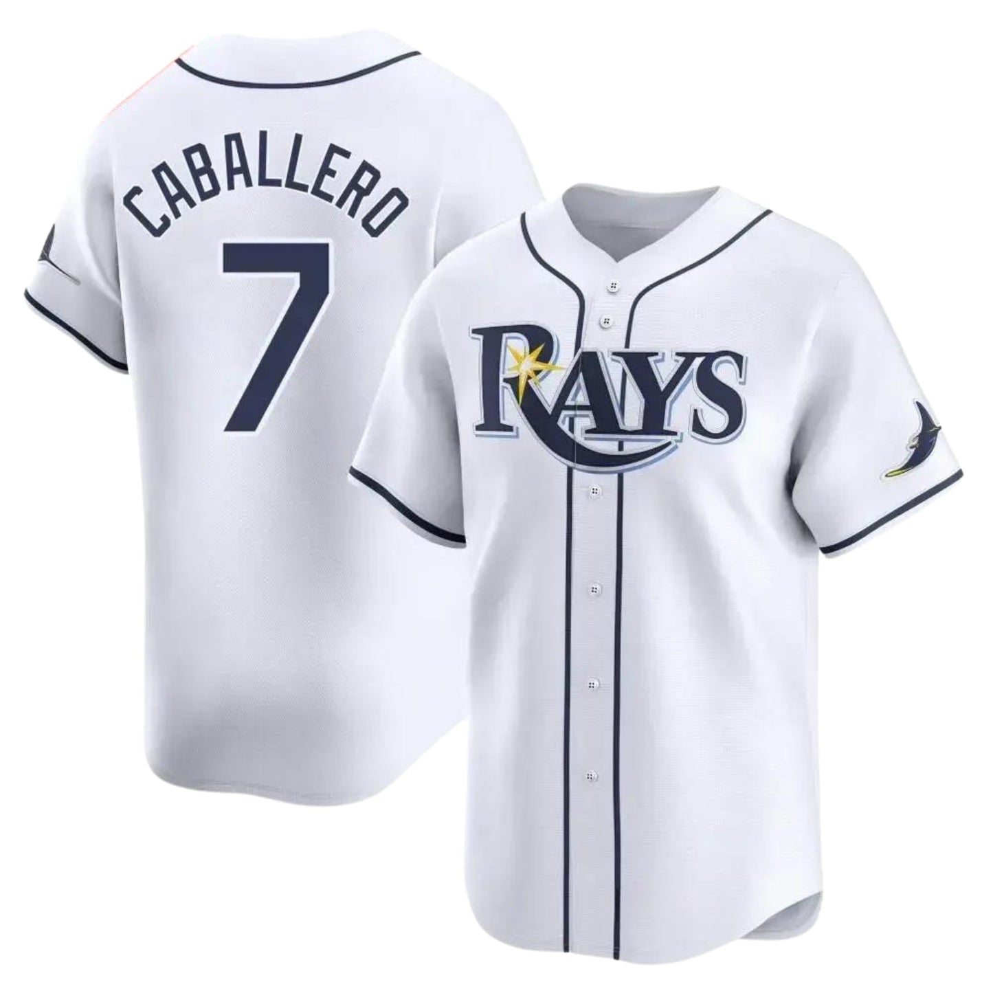 Jose Caballero Tampa Bay Rays 7 Jersey