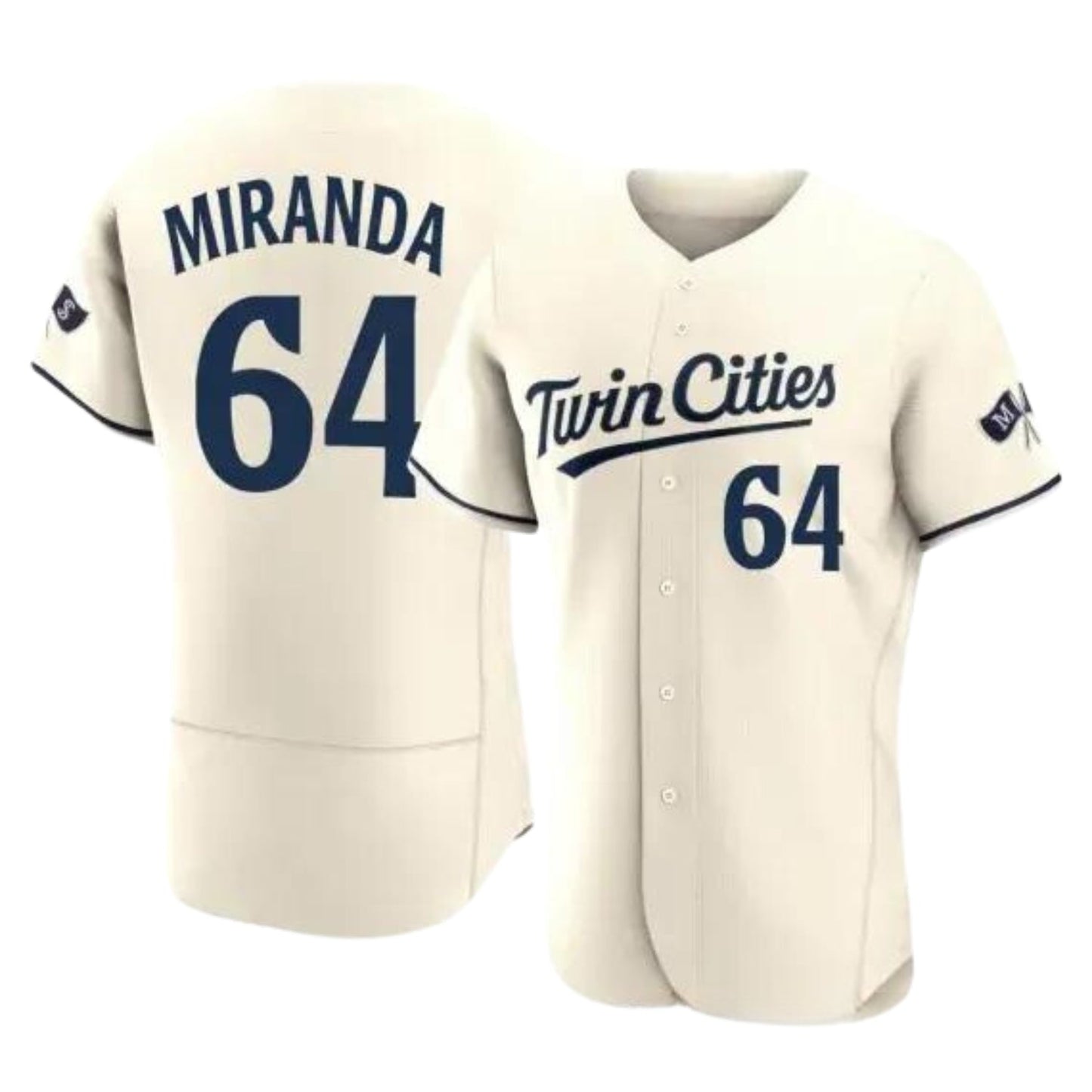 MLB Jose Miranda White Minnesota Twins 64 Jersey