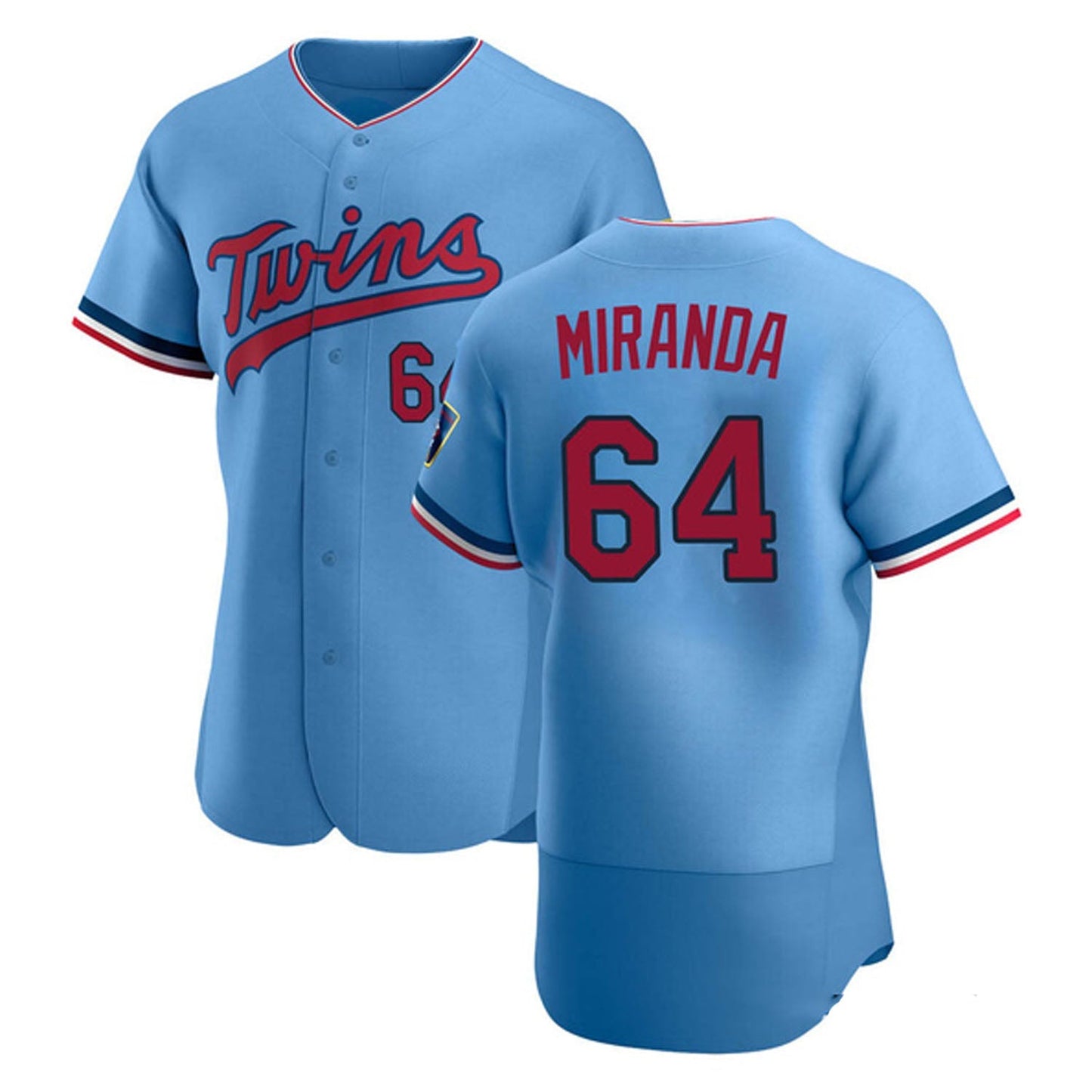 MLB Jose Miranda White Minnesota Twins 64 Jersey