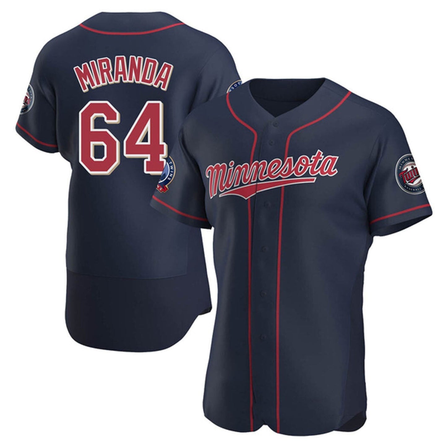 MLB Jose Miranda White Minnesota Twins 64 Jersey