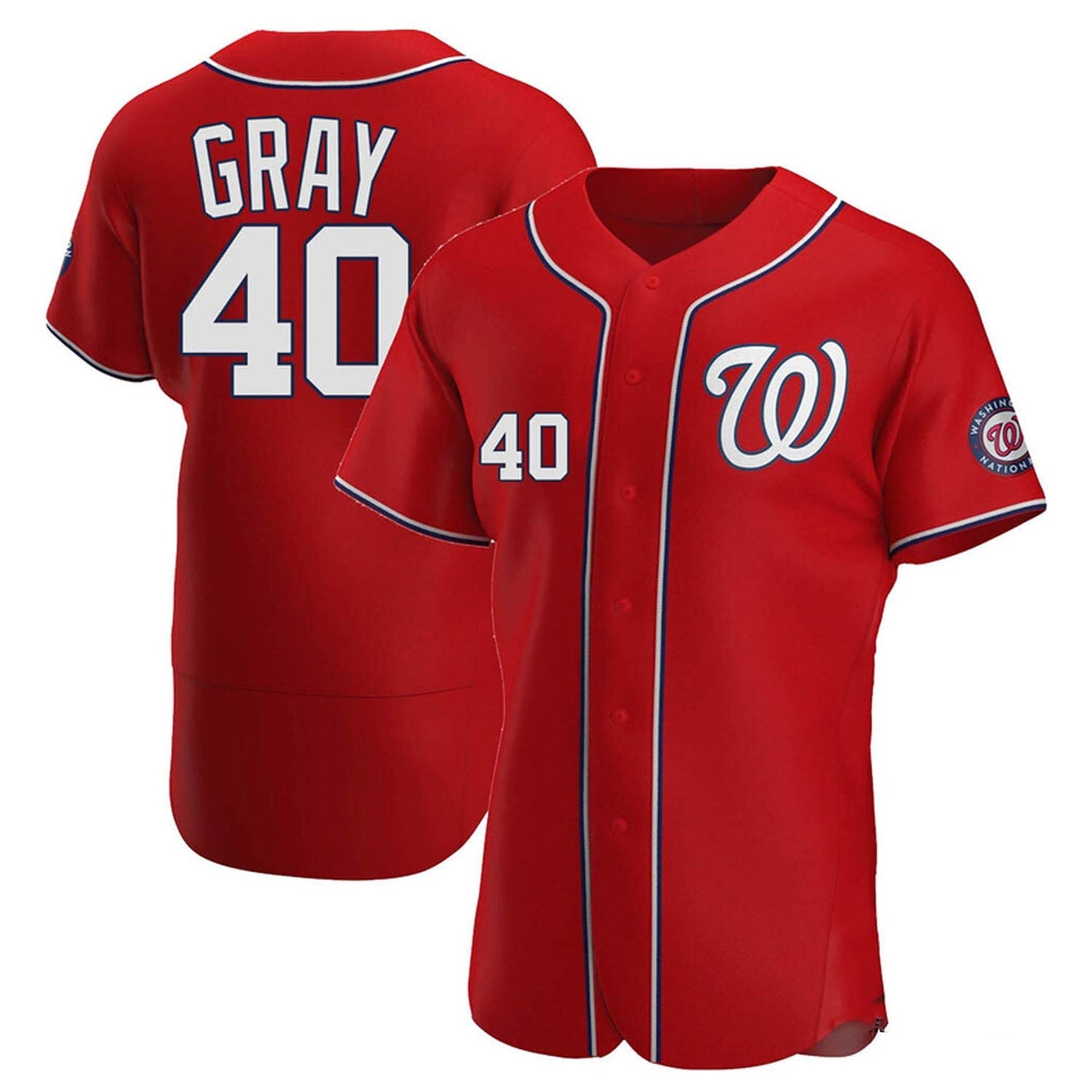 MLB Josiah Gray Washington National 40 Jersey