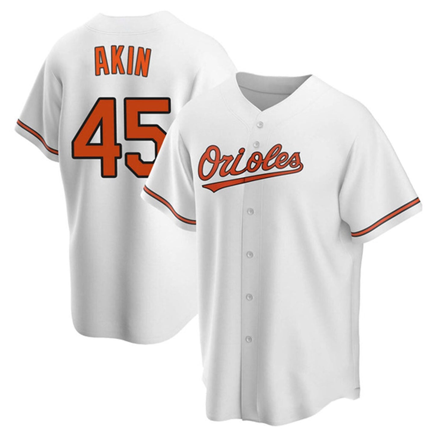 MLB Keegan Akin Baltimore Orioles 45 Jersey