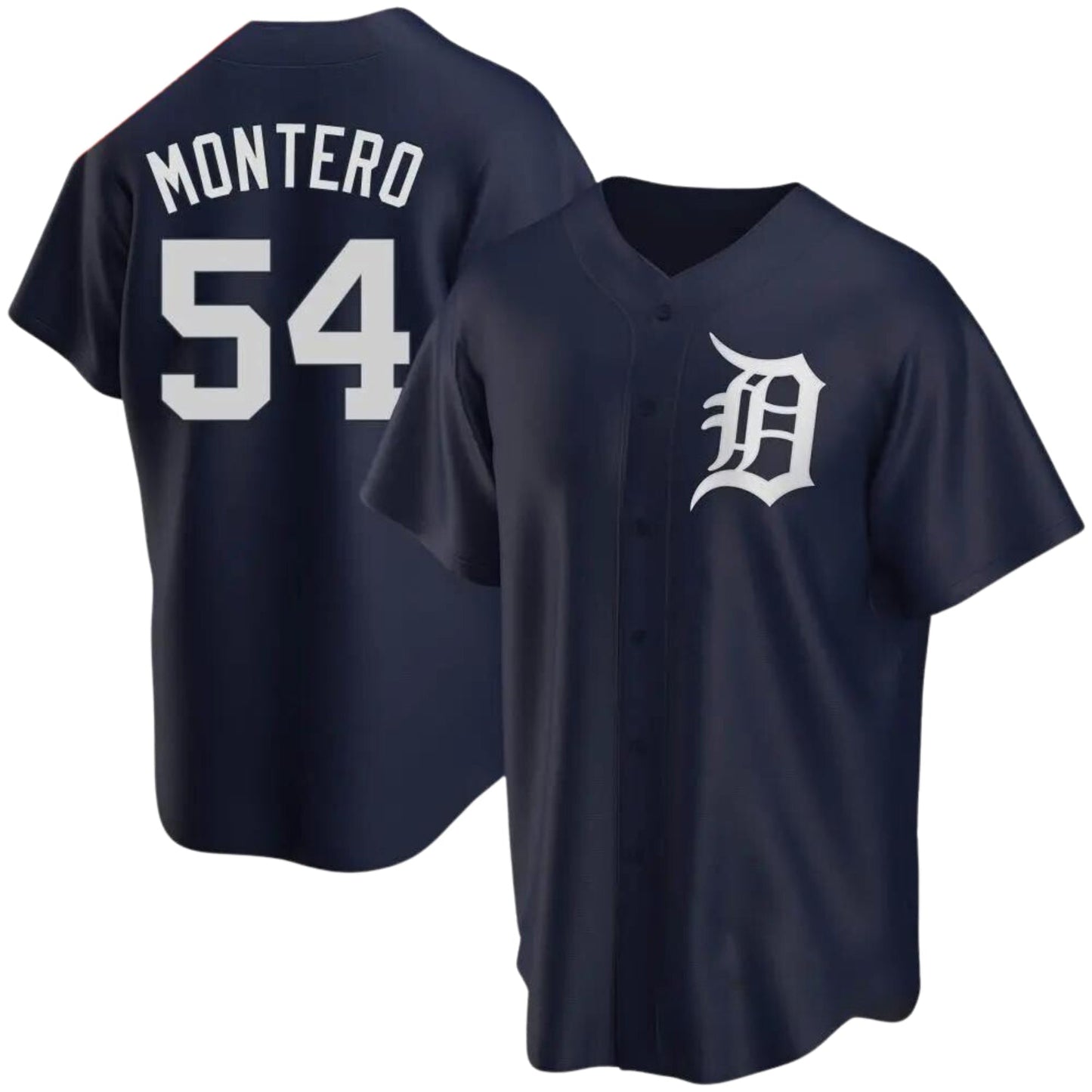 Side view of Keider Montero Detroit Tigers 54 jersey